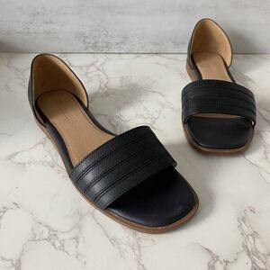 Madewell Black D'Orsay Flat Sandals